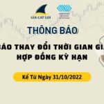 THAY ĐỔI THỜI GIAN GIAO DỊCH NGÀY LỄ TẠ ƠN HOA KỲ 2022